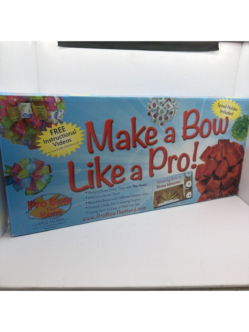 Make a Bow Like a Pro Large Model for 1"-2" & Wider Ribbon - New